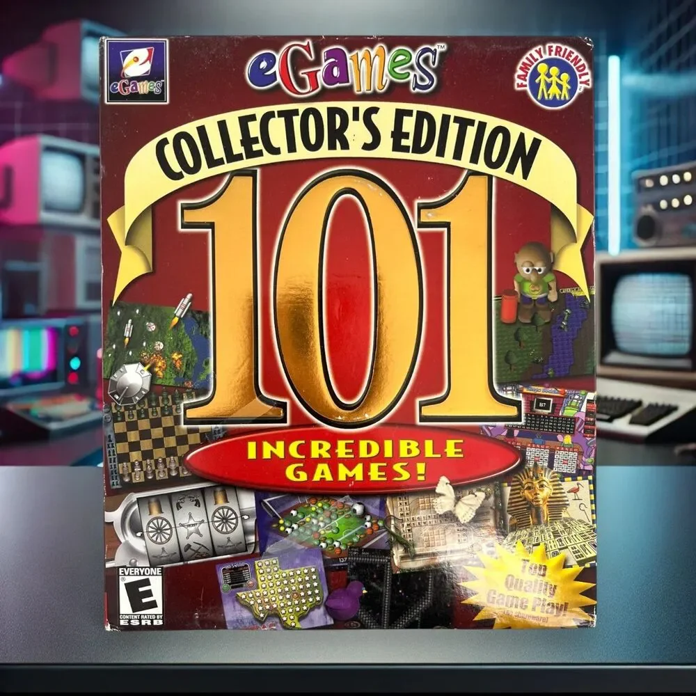 eGames 101 Incredible Games Collectors Edition PC Sealed
